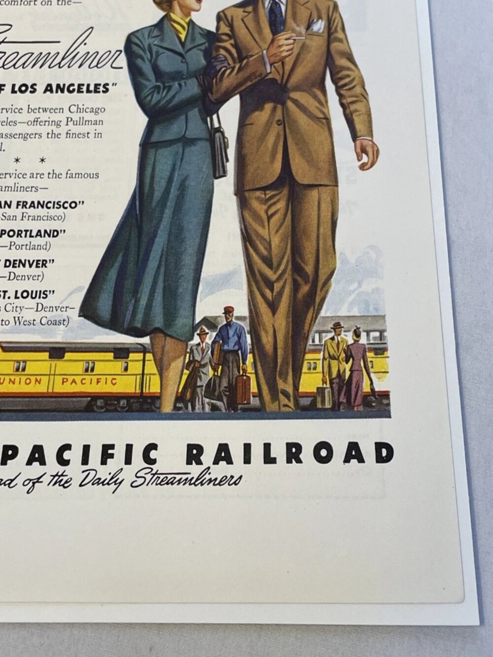 1948 Union Pacific Railroad Vintage Ad Streamliner Train National Geographic Dec - Picture 5 of 10